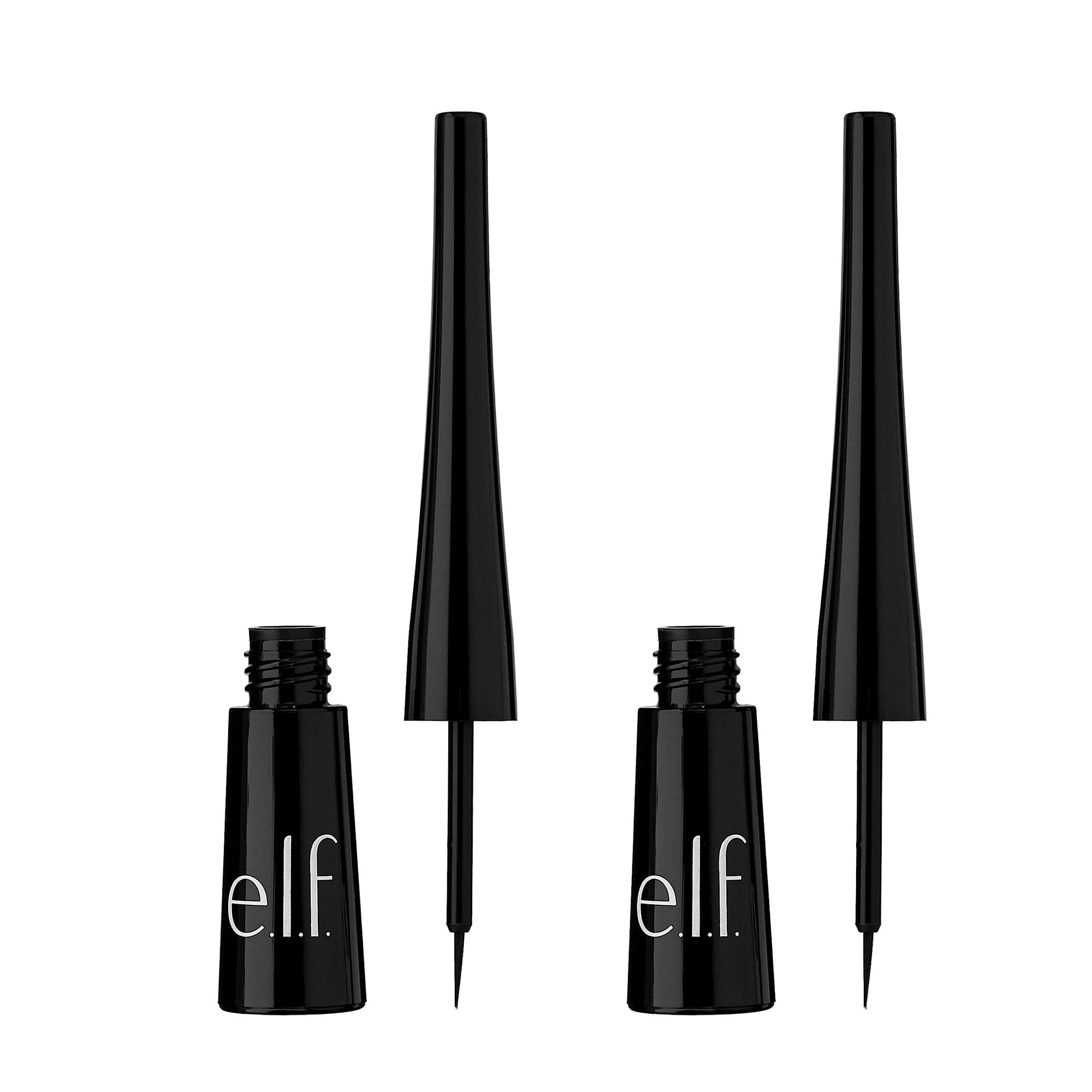 Delineador Líquido E.l.f. Expert Jet Black De Alta Pigmentación X2