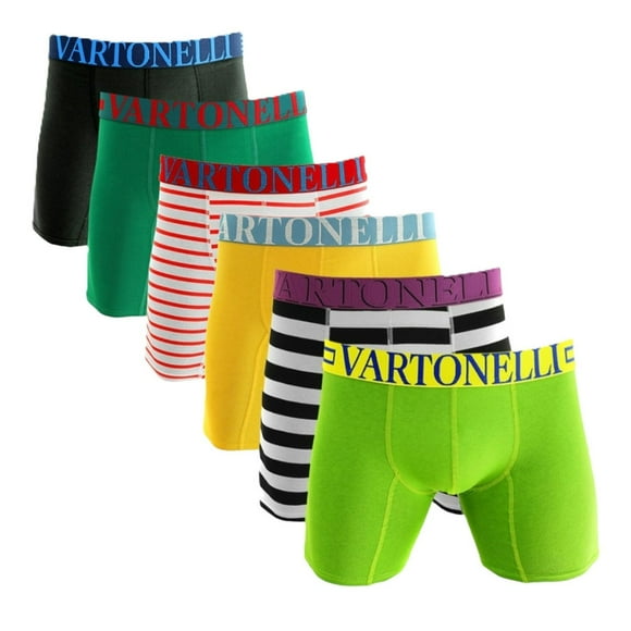 Pack de 6 Boxer Largo Algodón Hombre