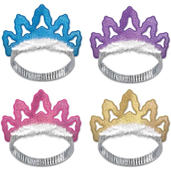 Paquete de tiaras Coronet, estuche con 12 piezas, colores surtidos