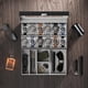 thumbnail image 3 of Watch Box ProCase de 12 ranuras para hombre con tapa de cristal y cajón, color negro, 3 of 8