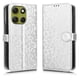 thumbnail image 1 of Funda Cartera Lunares Motorola Edge G86 5G con Tarjetero, Correa y Soporte Plata, 1 of 6