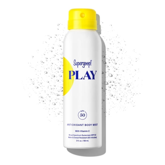 Bruma corporal con protección solar Supergoop! PLAY SPF 50, 90 ml, con vitamina C