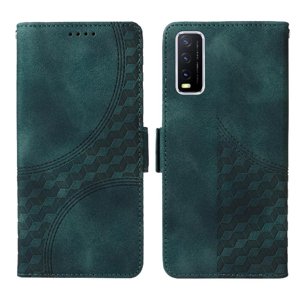 Carcasa Foxdock Vivo Y20 De Cuero Pu, Diseño Acolchado Clásico, Protección Contra Caídas Y Rayones