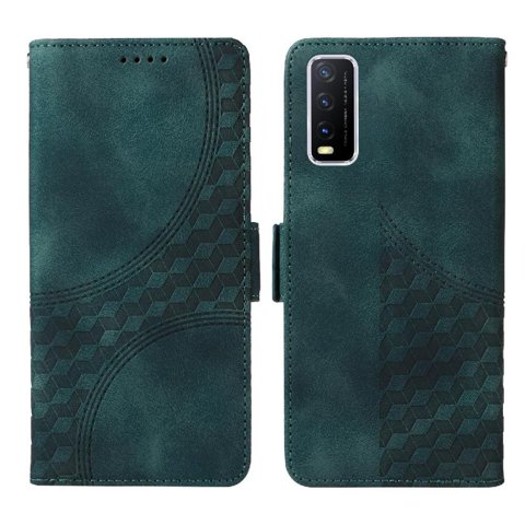 Carcasa Foxdock Vivo Y20 De Cuero Pu, Diseño Acolchado Clásico, Protección Contra Caídas Y Rayones