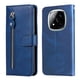 thumbnail image 1 of Funda con Cremallera para Xiaomi Redmi Note 14 Pro 5G, Carcasa Cartera de Cuero PU con Soporte y Tarjetero, 1 of 5