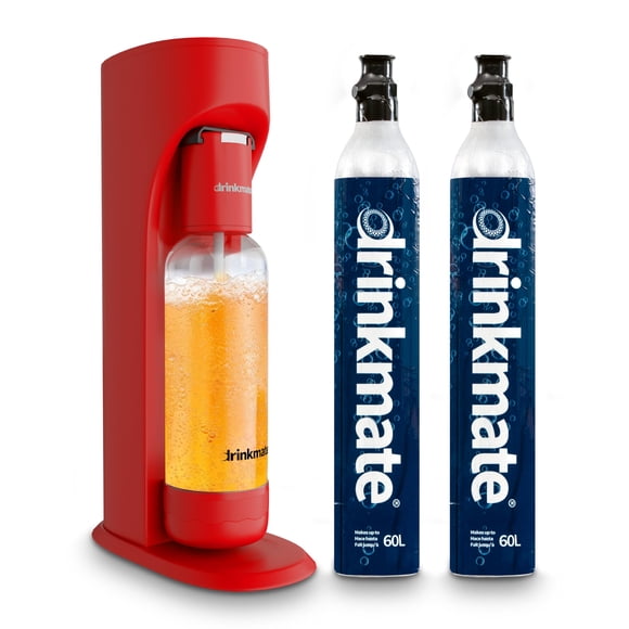 Preparador de agua mineral con gas DrinkMate OmniFizz con 2 cartuchos de CO2