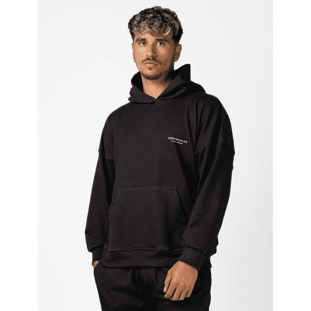 Poleron Hoodie Negro Concepto Vintage