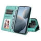 thumbnail image 2 of Funda tipo cartera FOXDOCK para Xiaomi Poco F6 Pro , diseño girasol en relieve, cuero PU, cierre magnético, soporte y tarjetero, 2 of 5