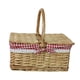 thumbnail image 2 of Cesta De Picnic Con Tapa Y Asa, Cesta Tejida De Mimbre Para Fiestas En El Parque, Playa, 2 of 3