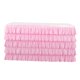 thumbnail image 5 of Falda de mesa de 5 capas de gasa rosa para la decoración de la fiesta de bodas 75x275cm, 5 of 5