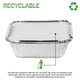 thumbnail image 5 of Contenedores de Alimentos Stock Your Home Bandejas de Aluminio de 1 kg con Tapas (100), 5 of 7
