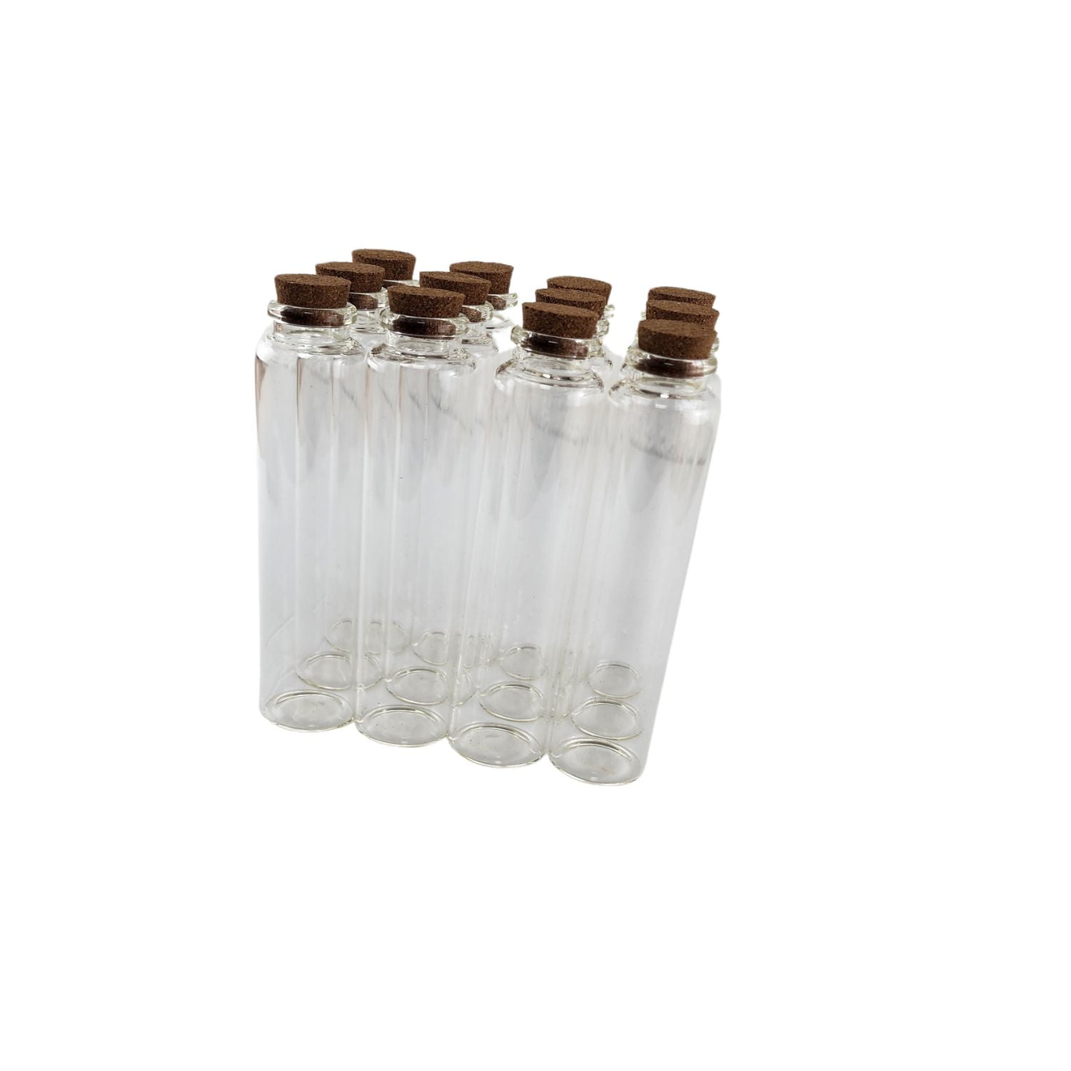 Disparo - Set De 12 Frascos De Vidrio Con Tapón De Corcho 12,5x3cm