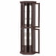 thumbnail image 4 of Gabinete Curio de esquina iluminada - estante de pantalla de vidrio con puertas de vidrio templado, estantería ajustable y bombilla de perlas incluida, 4 of 6
