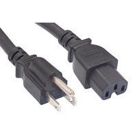 Cable De Alimentación Cablelera Nema 5-15P A Iec320 C15 2,4 M 14 Awg 15 A