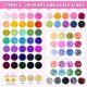 thumbnail image 2 of Abalorios de Vidrio Funtopia 6 mm, 2700 Piezas, 70 Colores para Pulseras, 2 of 3
