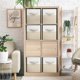 thumbnail image 2 of Cubos de Almacenamiento de Tela Sorbus Juego de 6 Beige Plegables 27 × 27 × 28 cm, 2 of 6