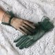 thumbnail image 1 of suxuMhao Guantes Cortos de Malla Transparente de Tul Translúcidos Formales para Boda Verde Oscuro Talla Única Guantes Transpirables Transparentes para Boda Graduación Fiesta Elegantes Guantes Cortos, 1 of 2