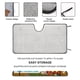 thumbnail image 2 of Sam Bigotes Parasol para Parabrisas Delantero Protector Plegable, Visera Solar para Auto Bloquea Rayos UV Mantiene tu Vehículo Fresco 130cm*70cm, 2 of 6