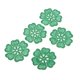 thumbnail image 3 of 5 piezas de flores bordadas coser en parche Jeans vestido etiqueta apliques verde, 3 of 5