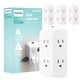 thumbnail image 1 of Extensor de enchufe Philips, 6 salidas, paquete de 4, grifo de pared con conexión a tierra, 1 of 6