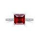 thumbnail image 5 of Anillos de Compromiso de Moissanita de 3 Quilates para Mujer, Anillos de Diamante Corte Princesa S925 de Plata Esterlina Color D VVS1, Opción Ideal para Cumpleaños, Aniversario y Ocasiones Románticas, 5 of 10