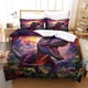 thumbnail image 2 of Juego de funda nórdica Dinosaur World con estampado 3D, ropa de cama decorativa, funda de edredón con estampado de reptiles, cremallera oculta, juegos de ropa de cama, funda de edredón para, 2 of 3