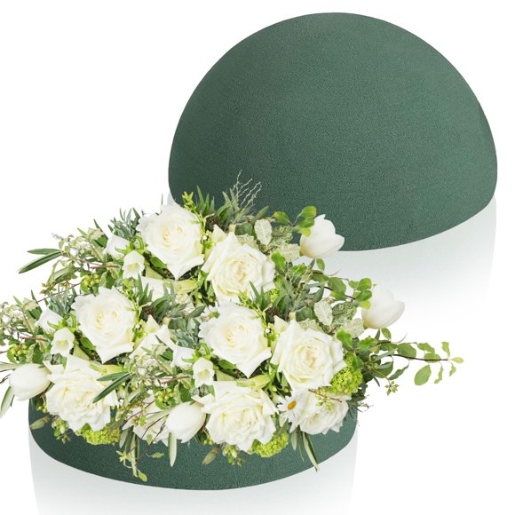 Espuma floral STEFORD 19 cm Media bola 2 unidades Verde