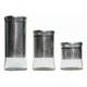 thumbnail image 2 of Set X3 Envases Almacenamiento Cocina Frascos Café Azucar Té Gris, 2 of 4