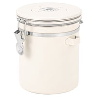 Xusx111 - Contenedor De Almacenamiento De Granos De Café De Acero Inoxidable Del Recipiente De Café Hermético Del Recipiente De Café Con Cubeta Del Recipiente De Café Para Granos De Granos De Azúcar D