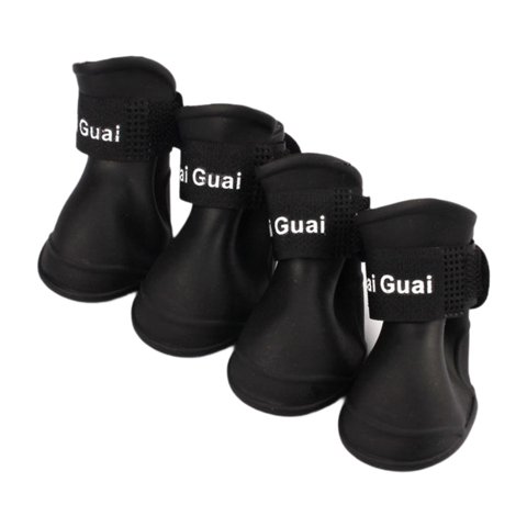 Ioensy - 4 Uds Zapatos Impermeables Para Perros Botas Protectoras Para Perros Para Pisos Duros Interiores Caminar M