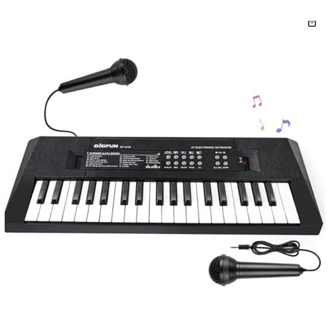 Total E-Commerce - Juguete Piano Teclado Musical Con 37 Teclas Sonidos Mic