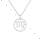 thumbnail image 2 of Collar de plata con el signo del zodiaco Virgo, 2 of 2
