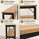 thumbnail image 3 of Estante Organizador 110x20x100cm, Repisa De Estilo Industrial Con Estructura Metálica Y Madera, 3 of 6