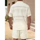 thumbnail image 3 of Conjunto Hombre 2 Piezas Short Camisa Textura Botones Urbano 0278, 3 of 3