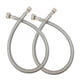 thumbnail image 1 of Conector de manguera para grifo PROCURU de 41 cm, paquete de 2, acero inoxidable, 1 of 6