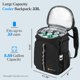 thumbnail image 2 of Mochila Refrigeradora SUN CUBE 33 Latas a prueba de fugas - Negra, 2 of 9