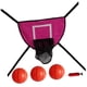 thumbnail image 1 of Trampolín Baloncesto Aro Juego De Portería Al Aire Libre Tablero Ligero Rosa Rojo Con Tres Bolas, 1 of 3