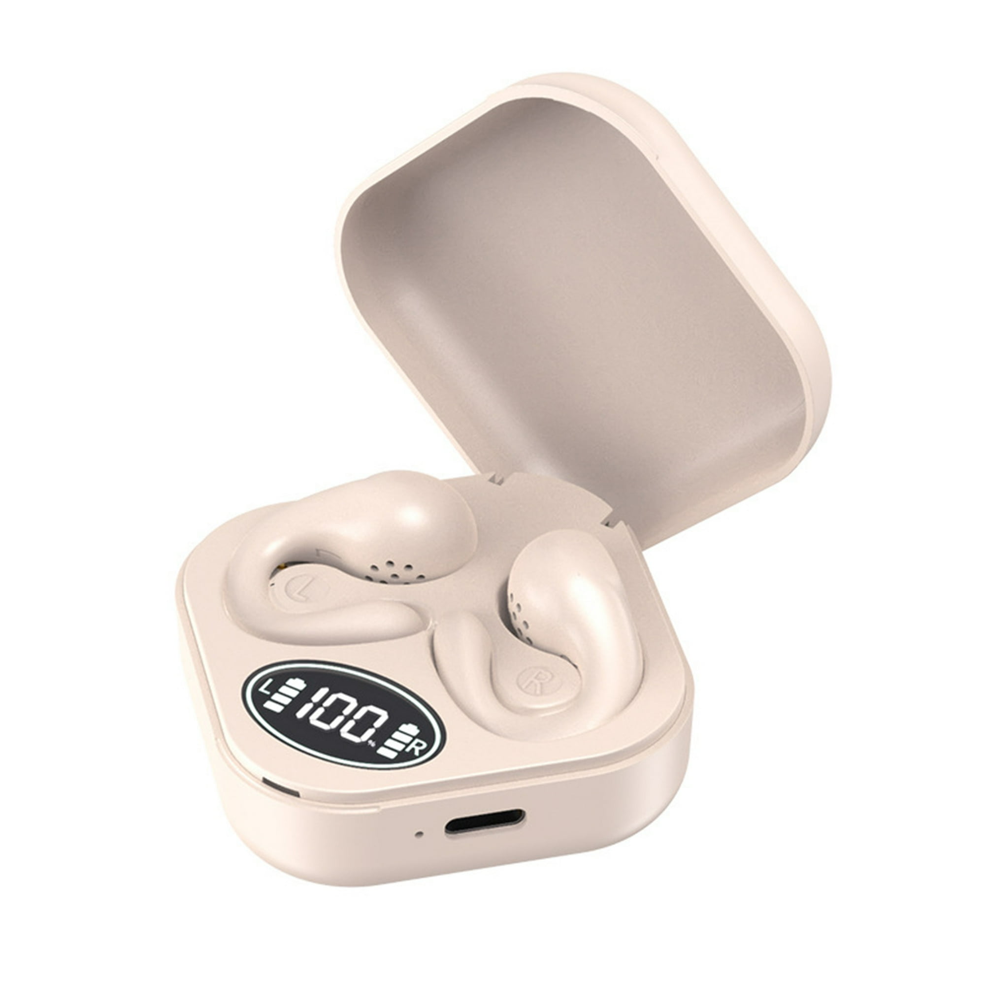 Veatool - Auriculares Bluetooth Inalámbricos, Bluetooth 5.3, Auriculares Colgantes, Auriculares Abiertos Con Pantalla De Alimentación, Hi - Fi Estéreo, Toque Inteligente