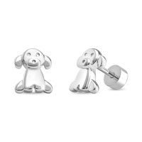 Tiana Joyas - Aros De Perrito De Plata 925