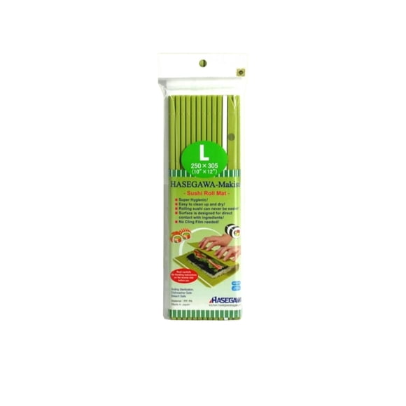 Esterilla De Sushi Antibacterial Makisu Hasegawa "L" Verde