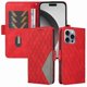 thumbnail image 2 of Funda Cartera para iPhone 16 Pro Max con Tarjetero Soporte y Correa Rojo, 2 of 6