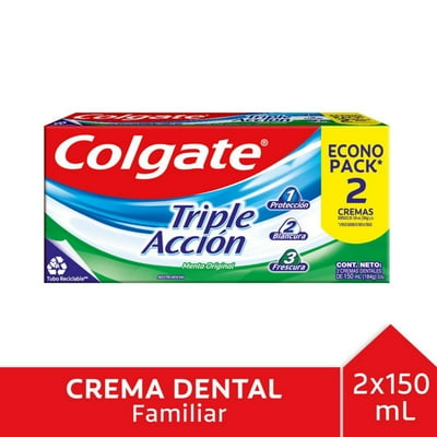 Pasta Dental Triple Acción Menta Original 150 Ml Colgate