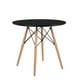 thumbnail image 1 of Mesa De Comedor Redonda Tipo Eames 80cm - Negro, 1 of 3