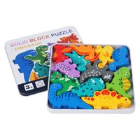 Magideal - Rompecabezas De Dibujos Animados 3D, Juguetes Educativos De Aprendizaje Temprano, Regalos De Cumpleaños, Actividades De Aprendizaje, Juego De Juguetes Dinosaurio