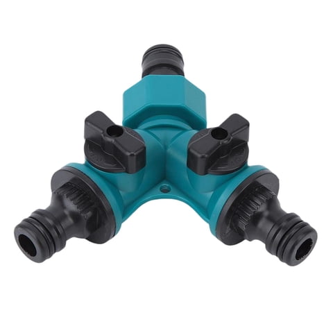 Ioensy - Divisor De Manguera De 3 Vías Para Jardín, Grifo De Agua Para Exteriores Con Válvulas