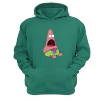 Genérico - Polerón Canguro Estrella Dibujos Animados Verde Aguamarina Talla Xl Unisex