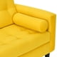 thumbnail image 3 of Sofa Retro 3 Cuerpos Felpa Amarillo, 3 of 6