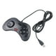 thumbnail image 1 of Mando de juegos con cable USB para Sega Saturn y PC - Gamepad Joypad de estilo clásico-Negro, 1 of 5