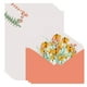 thumbnail image 1 of Juego de papelería y sobres con diseño floral: 40 hojas y 20 sobres para escribir cartas, regalo de cumpleaños., 1 of 5