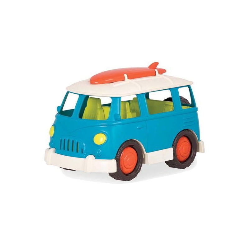Wonder Wheels - Juguete De Actividades Combi Celeste. Verde. Blanco. Naranjo